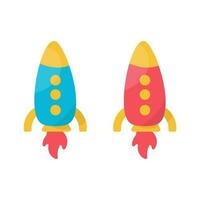 rocket space stars fly children element vector