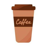 coffee cup cafe brown hot element icon vector