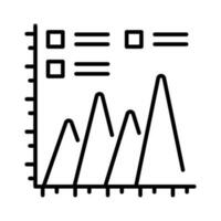 Check this amazing mountain chart vector design in trendy style, editable icon