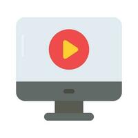 Video media player vector design, video marketing icon for premium use