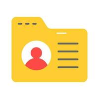 An amazing vector of user data in trendy style, editable icon of user folder