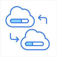 Beautifully designed icon of cloud network in modern style, premium vector