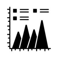 Check this amazing mountain chart vector design in trendy style, editable icon