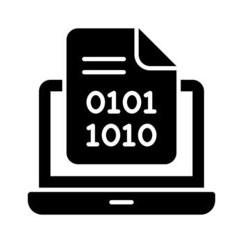 cheque esta increíble binario codificación vector diseño en moderno estilo, prima icono