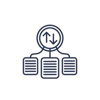 case priority line icon, vector design