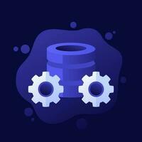 database maintenance icon, vector design