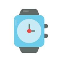 un editable icono de reloj de pulsera en plano estilo, Listo a utilizar vector