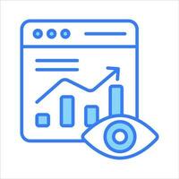 Check this beautifully designed vector of data monitoring isolated on white background