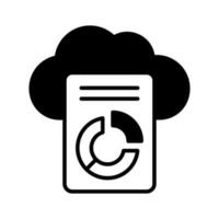 An amazing icon of cloud reporting in modern style, easy to us icon vector