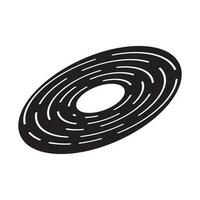 black hole icon vector