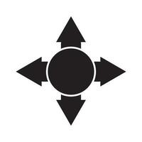 directions or navigation icon vector