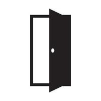 puerta icono vector