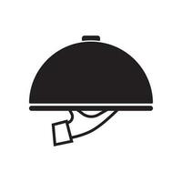 serving plate icon vector