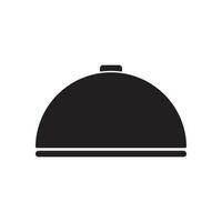 serving plate icon vector