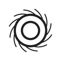 black hole icon vector