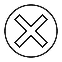 delete icon vector