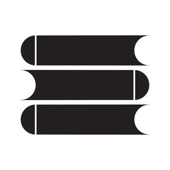 book stack icon vector