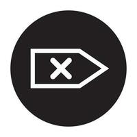 delete icon vector