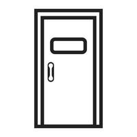 puerta icono vector