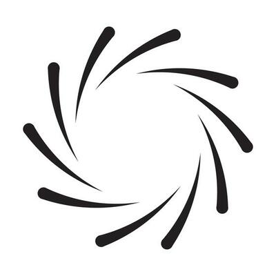 spiral circle icon vector