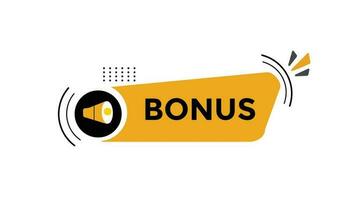 Bonus button web banner templates. Vector Illustration