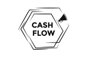 Cash flow button web banner templates. Vector Illustration