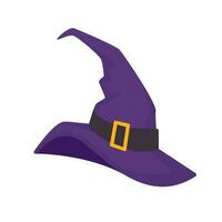 Witch's hat. Magic hat. The costume adorns the little wizard's head at a Halloween party. vector