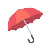 Colorful umbrella icon for rain protection open sun umbrella simple style vector