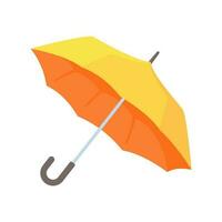 vistoso paraguas icono para lluvia proteccion abierto Dom paraguas sencillo estilo vector