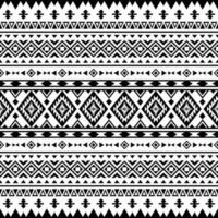 Tribal unique ornament background design with geometric abstract shapes. Seamless ethnic pattern. Folk style. Black and white colors. Design for textile, fabric, curtain, rug, ornament, background. vector