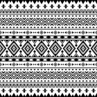 tribal único ornamento antecedentes diseño con geométrico resumen formas sin costura étnico modelo. gente estilo. negro y blanco colores. diseño para textil, tela, cortina, alfombra, ornamento, antecedentes. vector