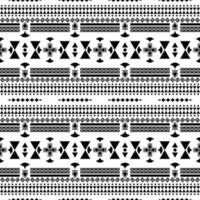 Aztec geometric ethnic seamless monochrome pattern. Folk stylized print template for textile design, fabric, clothes, curtain, carpet, batik, ornament, wallpaper, background, wrapping, paper. vector