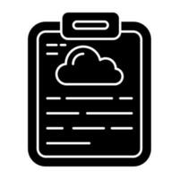 Unique design icon of weather report vector