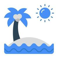 Trendy design icon of island vector