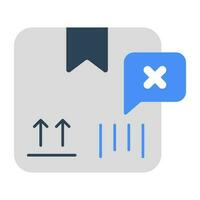 A unique design icon of order cancel vector
