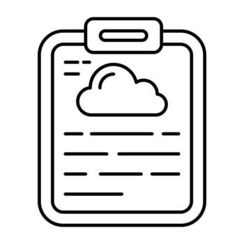 Unique design icon of weather report vector