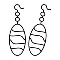 A perfect design icon of earrings vector