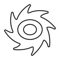 A linear design icon of typhoon vector