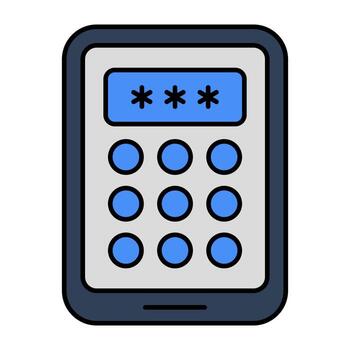 moderno diseño icono de móvil modelo bloquear vector