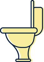 Diarrhea Icon Or Symbol In Yellow Color. vector