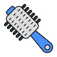 A beautiful design icon of blow dryer brush vector