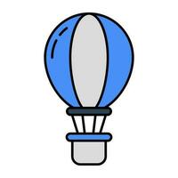 Premium download icon of hot air balloon vector