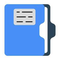 Editable design icon of document case vector