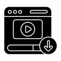 un icono diseño de web vídeo descargar vector