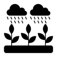 Premium download icon of field rain vector