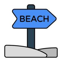 Premium download icon of beach board vector