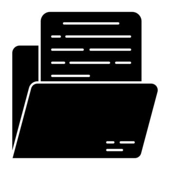 un icono de diseño único de carpeta vector