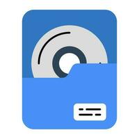 A unique design icon of audio folder vector