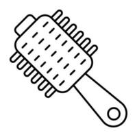 A beautiful design icon of blow dryer brush vector