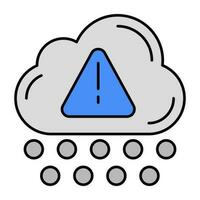 Vector design of weather alert, flat icon